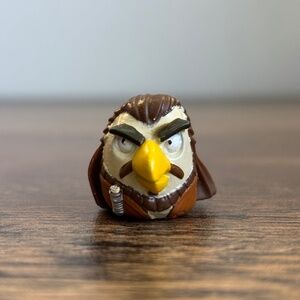 ANGRY BIRDS Star Wars QUI-GON JINN Telepod Toy Figure QR CODE Cake Topper